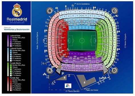 real madrid stadium map